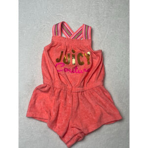 Baby Juicy Couture Coral Gold Romper 18 Months summer